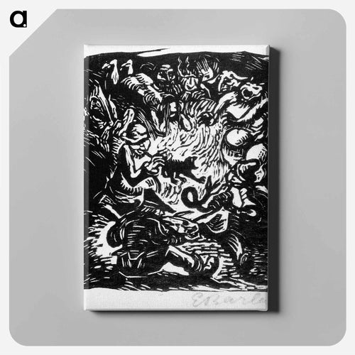 The troubadors - Ernst Heinrich Barlach Canvas.