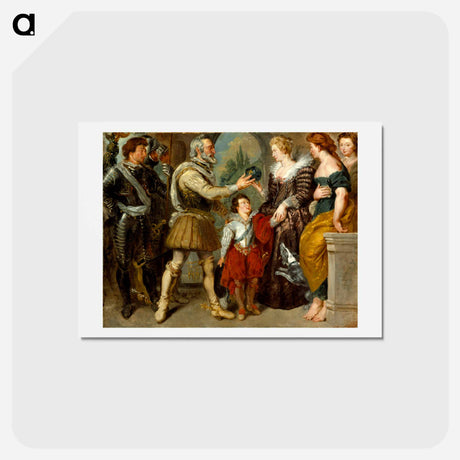 アートポストカード-イエロー - ウジェーヌ ドラクロワ Postcard.