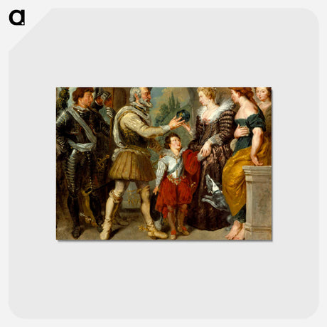 アートポストカード-イエロー - ウジェーヌ ドラクロワ Postcard.