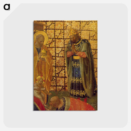 アートポストカード-Adoration and Annunciation - フラ アンジェリコ Postcard.