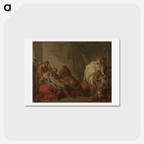 アートポストカード-Death of Meleager - フランソワ ブーシェ Postcard.