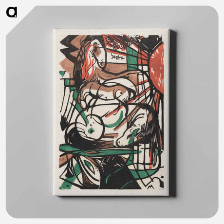 アートパネル-The Birth of Horses - フランツ マルク Canvas.