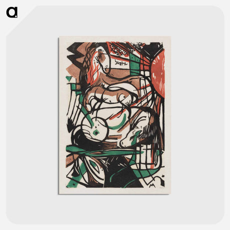 アートポストカード-The Birth of Horses - フランツ マルク Postcard.