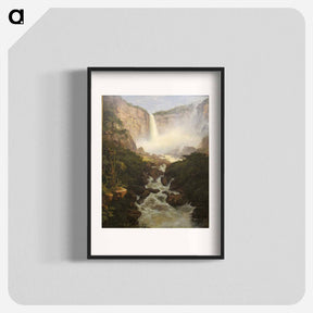 アートポスター-Tequendama Falls, Near Bogota, New Granada - フレデリック エドウィン チャーチ Poster.