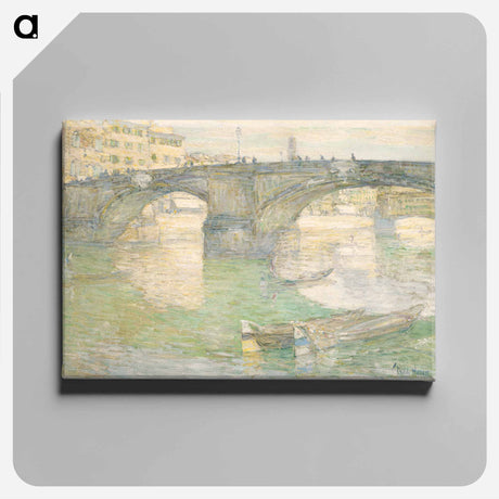アートパネル-Ponte Santa Trinità - フレデリック チャイルド ハッサム Canvas.