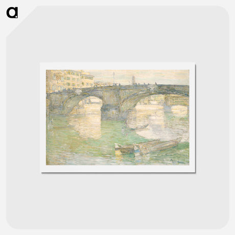 アートポストカード-Ponte Santa Trinità - フレデリック チャイルド ハッサム Postcard.