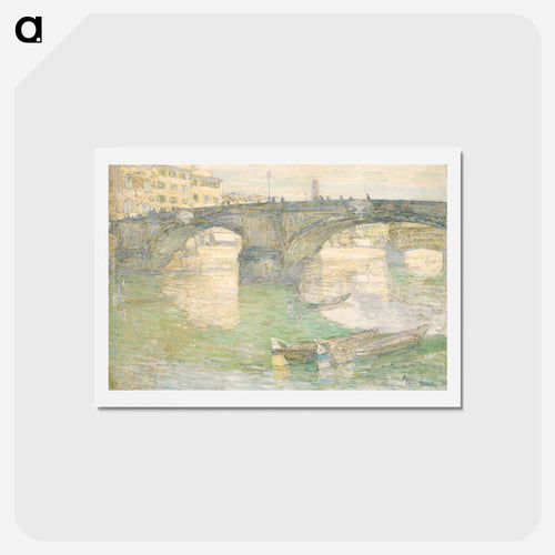 Ponte Santa Trinità - フレデリック チャイルド ハッサム Postcard.