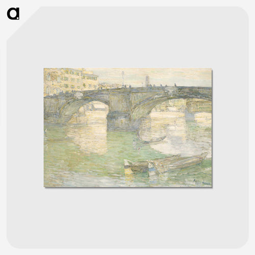 Ponte Santa Trinità - フレデリック チャイルド ハッサム Postcard.