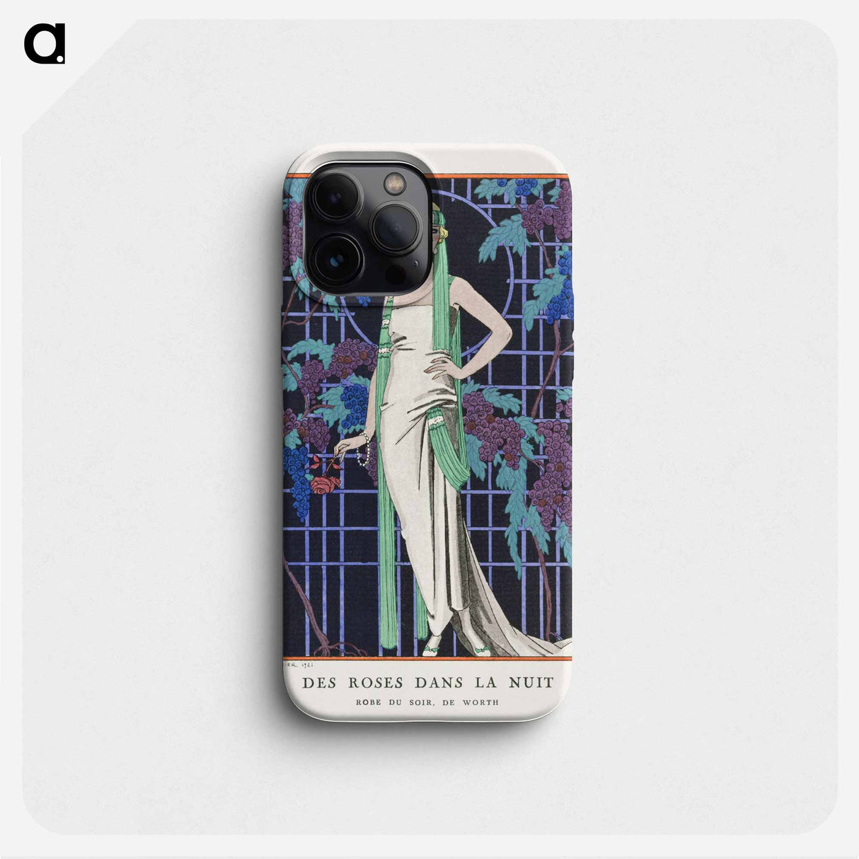 Des robes dans la nuit: Robe du soir, de Worth - ジョルジュ バルビエ Phone Case.