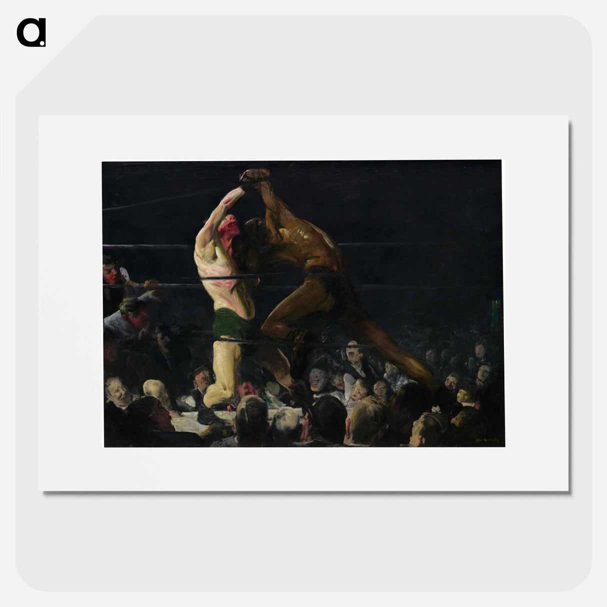 Both Members of This Club - George Bellows Poster.