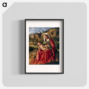 アートポスター-The Virgin and Child in a Landscape
 - ジョルジョーネ Poster.