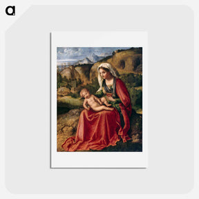 アートポストカード-The Virgin and Child in a Landscape
 - ジョルジョーネ Postcard.
