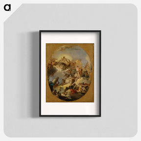 アートポスター-The Apotheosis of the Spanish Monarchy
 - ジョバンニ バティスタ ティエポロ Poster.