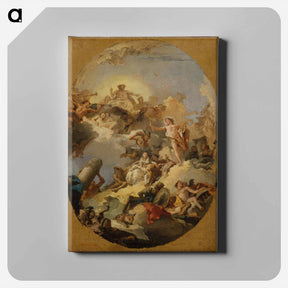 アートパネル-The Apotheosis of the Spanish Monarchy
 - ジョバンニ バティスタ ティエポロ Canvas.