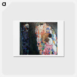 アートポストカード-Death and Life - グスタフ クリムト Postcard.