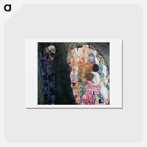 アートポストカード-Death and Life - グスタフ クリムト Postcard.