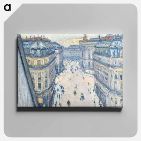 アートパネル-Halévy Street, View from the Seventh Floor - ギュスターヴ カイユボット Canvas.