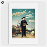 Myself: Portrait – Landscape - Henri Rousseau Poster.