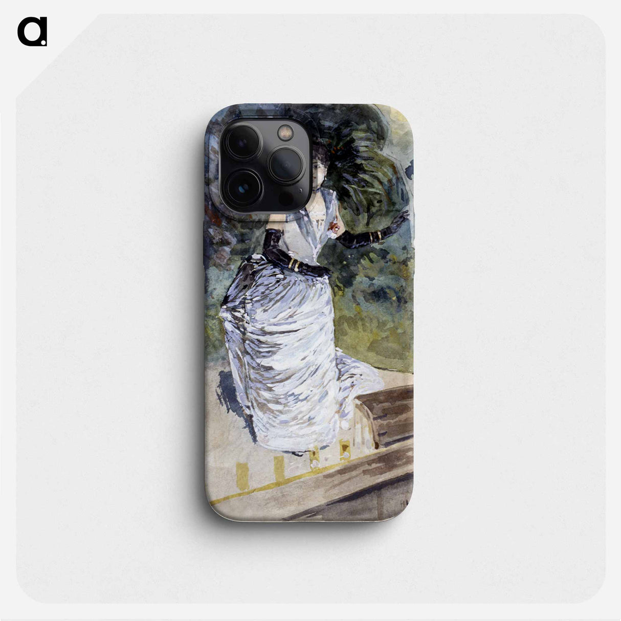 Yvette Guilbert Singing - アンリ ソム Phone Case.