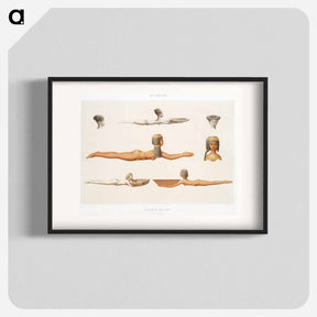 アートポスター-Painted Egyptian Spoons
 - エジプト美術史 Poster.
