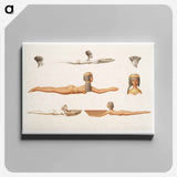 アートパネル-Painted Egyptian Spoons
 - エジプト美術史 Canvas.