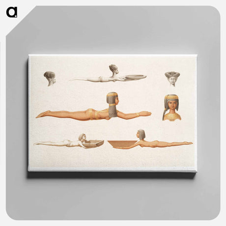 アートパネル-Painted Egyptian Spoons
 - エジプト美術史 Canvas.