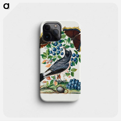 Northern Wheatear, Bilberry and Camberwell Beauty
 - ジェームズ ボルトン Phone Case.