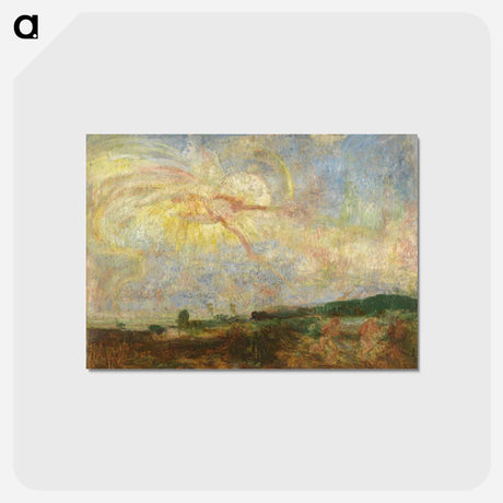 アートポストカード-Adam and Eve Expelled from Paradise - ジェームズ アンソール Postcard.