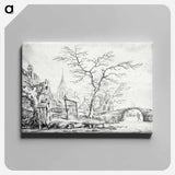 アートパネル-Winter Landscape with Skater
 - ヤン ファン ケッセル Canvas.