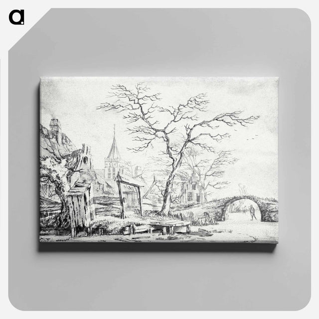 アートパネル-Winter Landscape with Skater
 - ヤン ファン ケッセル Canvas.