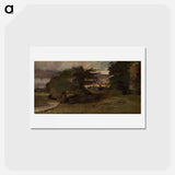 アートポストカード-Landscape with Cottages
 - ジョン コンスタブル Postcard.