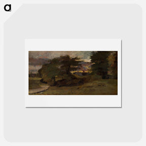 アートポストカード-Landscape with Cottages
 - ジョン コンスタブル Postcard.