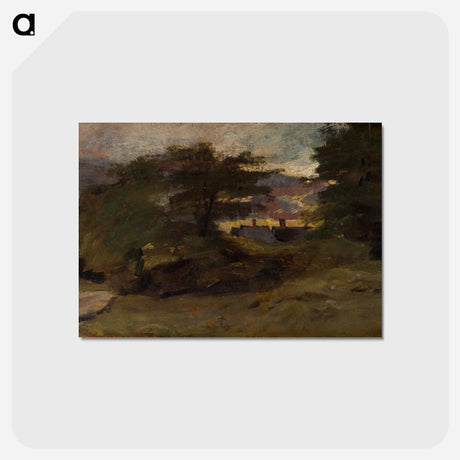 アートポストカード-Landscape with Cottages
 - ジョン コンスタブル Postcard.