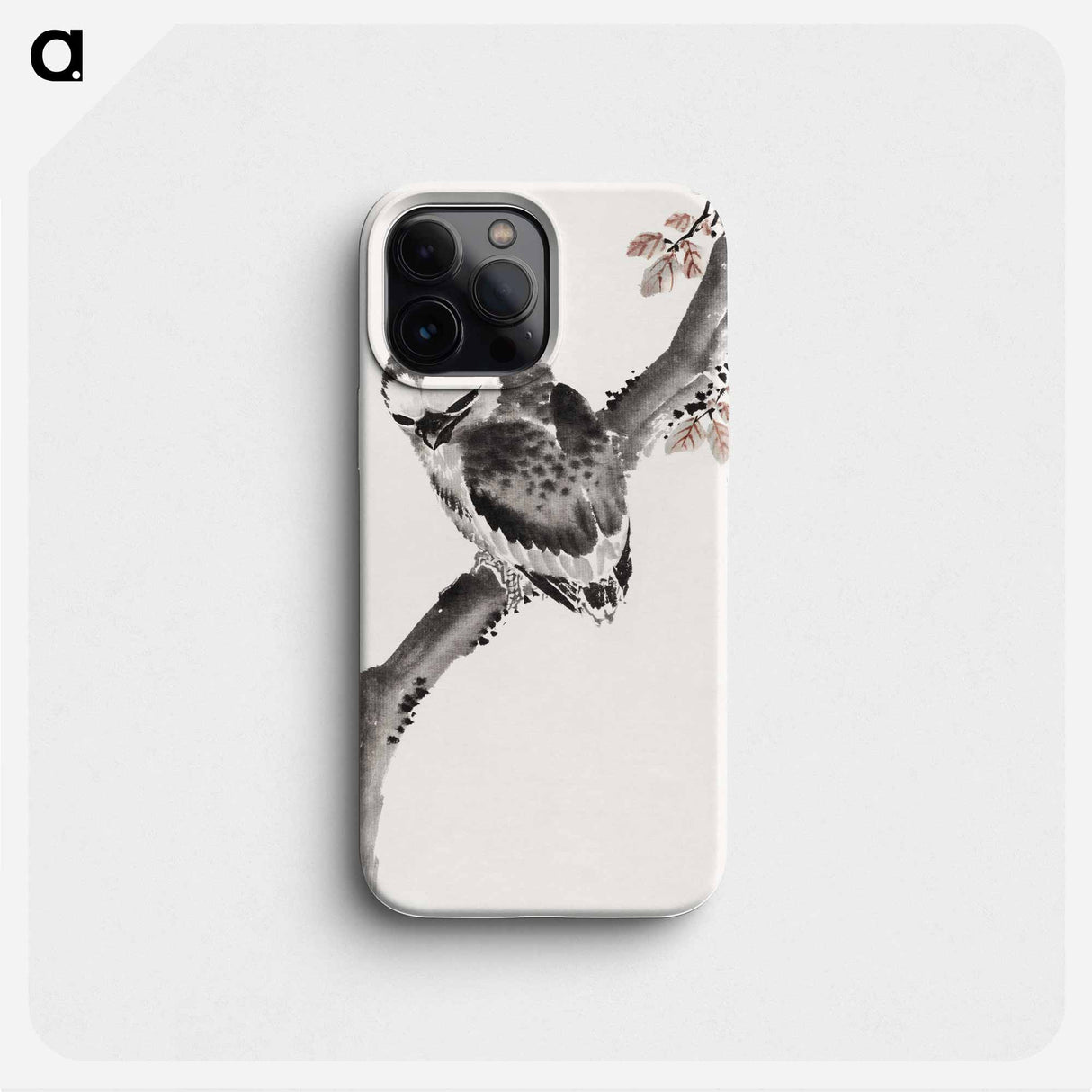 Japanese owl, Album of Sketches - 葛飾 北斎 Phone Case.