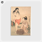 Abalone Divers - 喜多川 歌麿 Postcard.