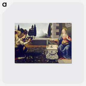 アートポストカード-The Annunciation - レオナルド ダ ヴィンチ Postcard.