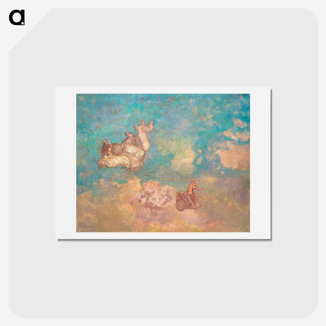 アートポストカード-The Chariot of Apollo - オディロン ルドン Postcard.