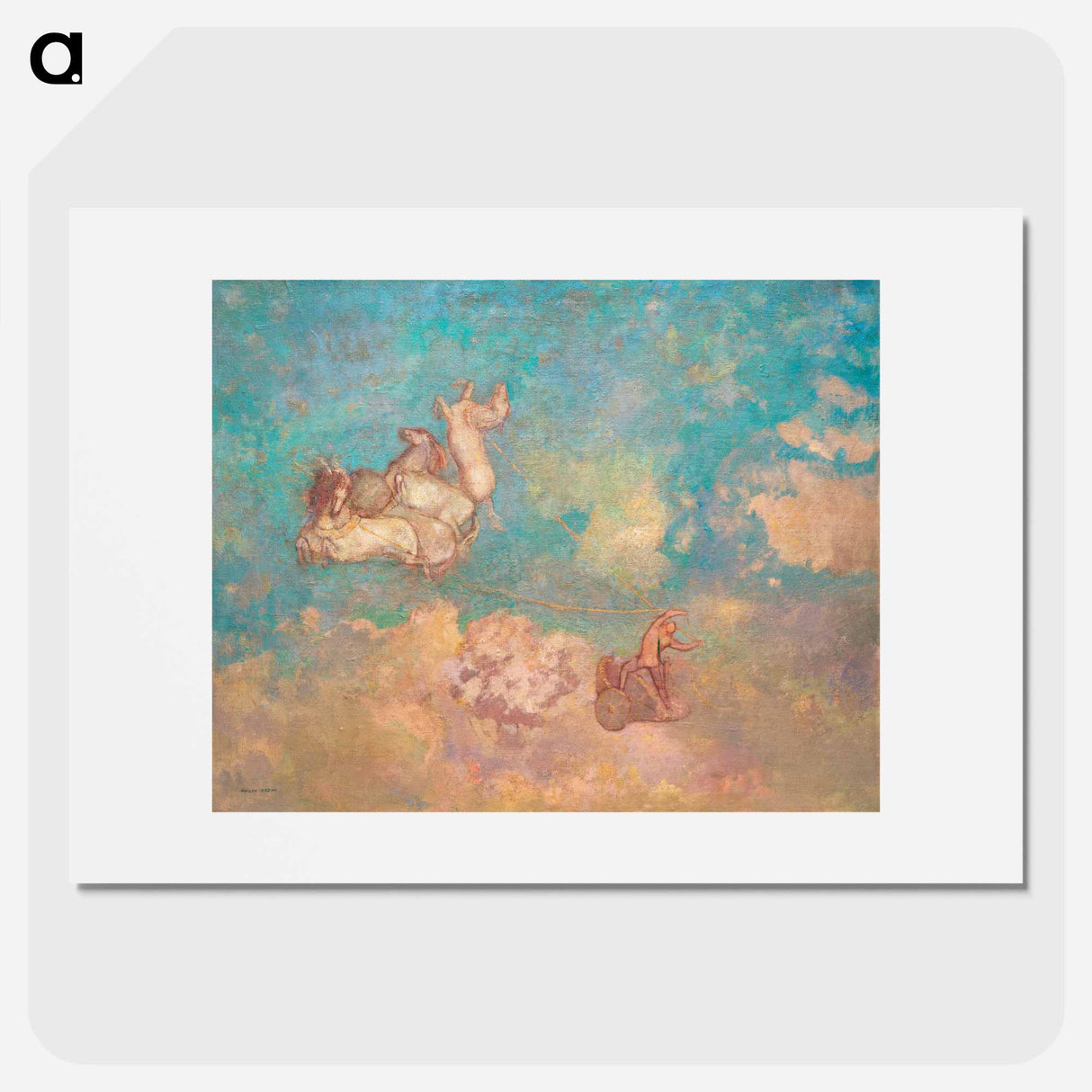 The Chariot of Apollo - Odilon Redon Poster.