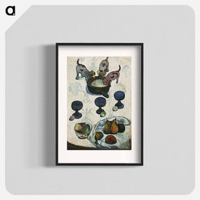 アートポスター-Still Life with Three Puppies - ポール ゴーギャン Poster.