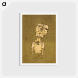 アートポストカード-Gespenst eines Genies (Ghost of a Genius)
 - パウル クレー Postcard.