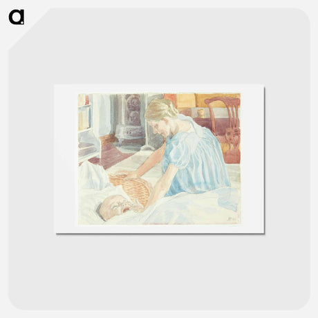 アートポストカード-Sister is crying
 - ピーター ハンセン Postcard.