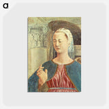 Annunciation (detail) - ピエロ デラ フランチェスカ Postcard.