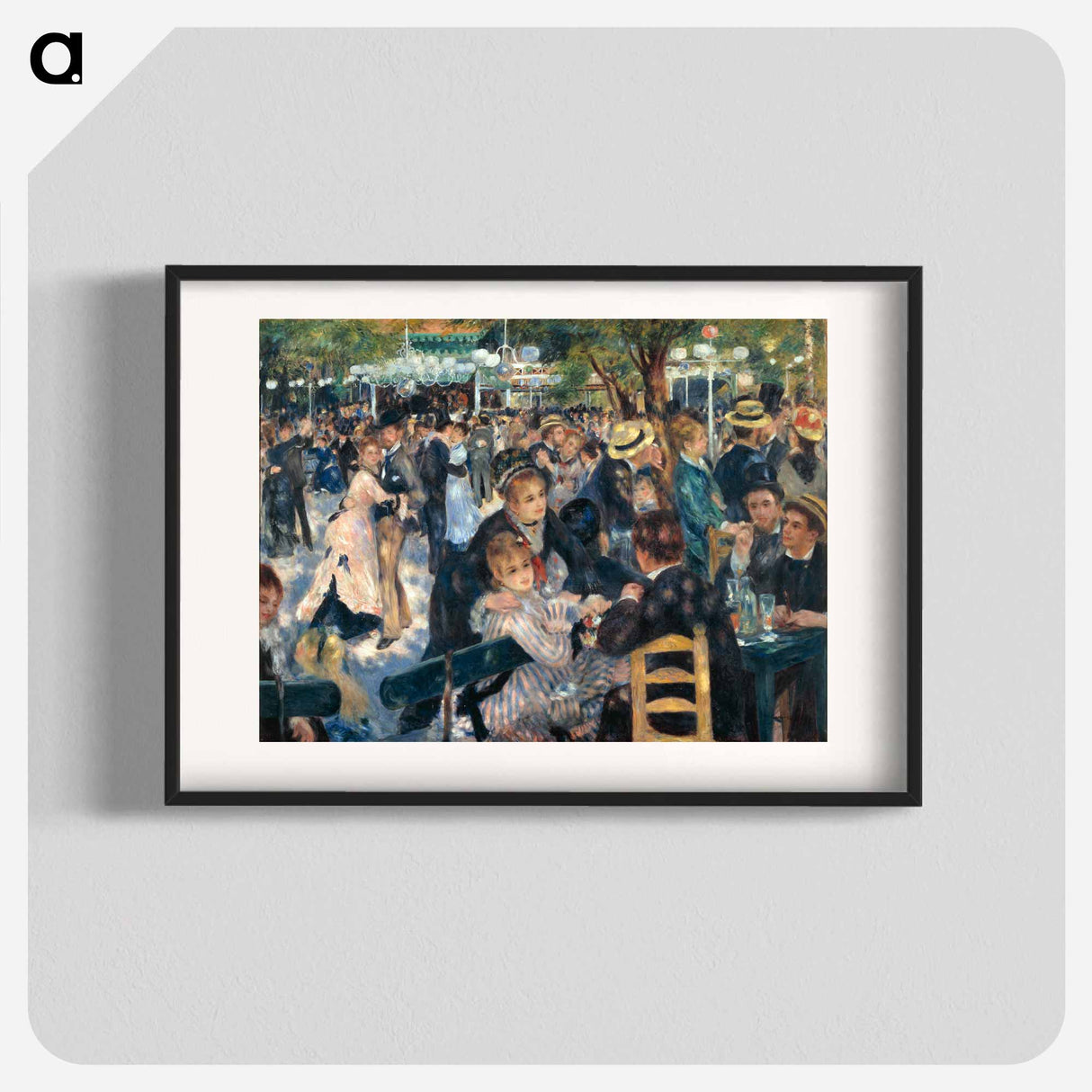Le Moulin de la Galette - ピエール オーギュスト ルノワール Poster.