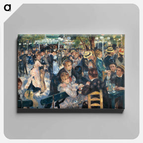 アートパネル-Le Moulin de la Galette - ピエール オーギュスト ルノワール Canvas.