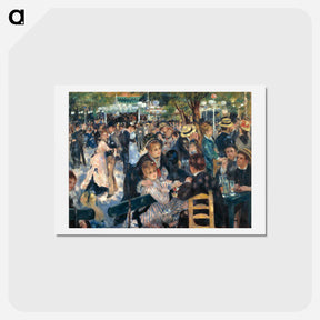 アートポストカード-Le Moulin de la Galette - ピエール オーギュスト ルノワール Postcard.