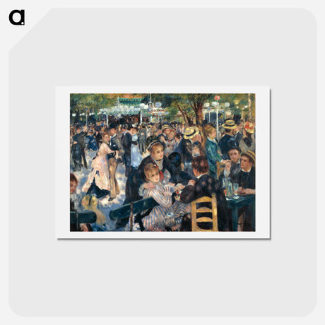 アートポストカード-Le Moulin de la Galette - ピエール オーギュスト ルノワール Postcard.