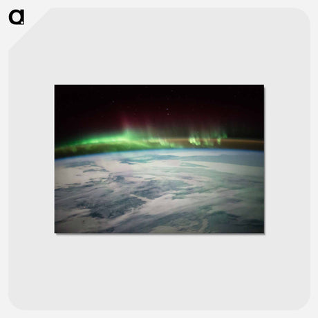 アートポストカード-Aurora Borealis over Canada
 - 地球 Postcard.