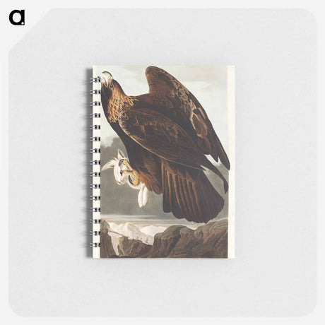 アートメモ帳-Golden Eagle from Birds of America
 - アメリカの鳥たち Memo.