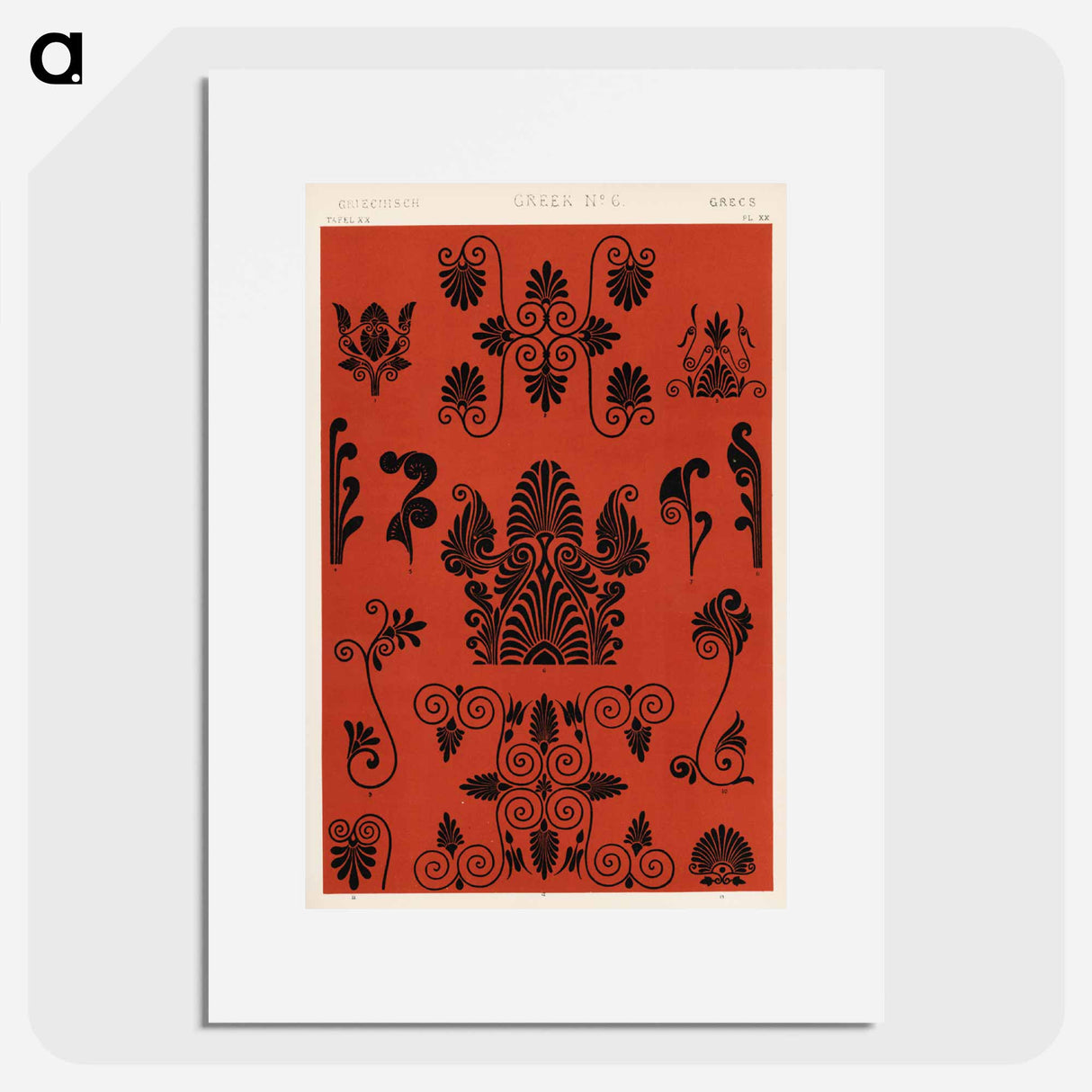 アートポスター-Nineteenth-Century Ornamental Pattern
 - 装飾の文法 Poster.