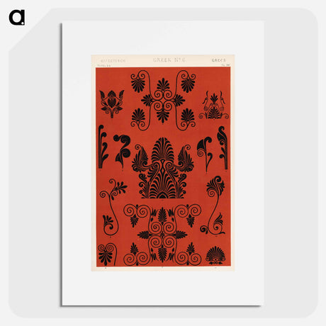 アートポスター-Nineteenth-Century Ornamental Pattern
 - 装飾の文法 Poster.